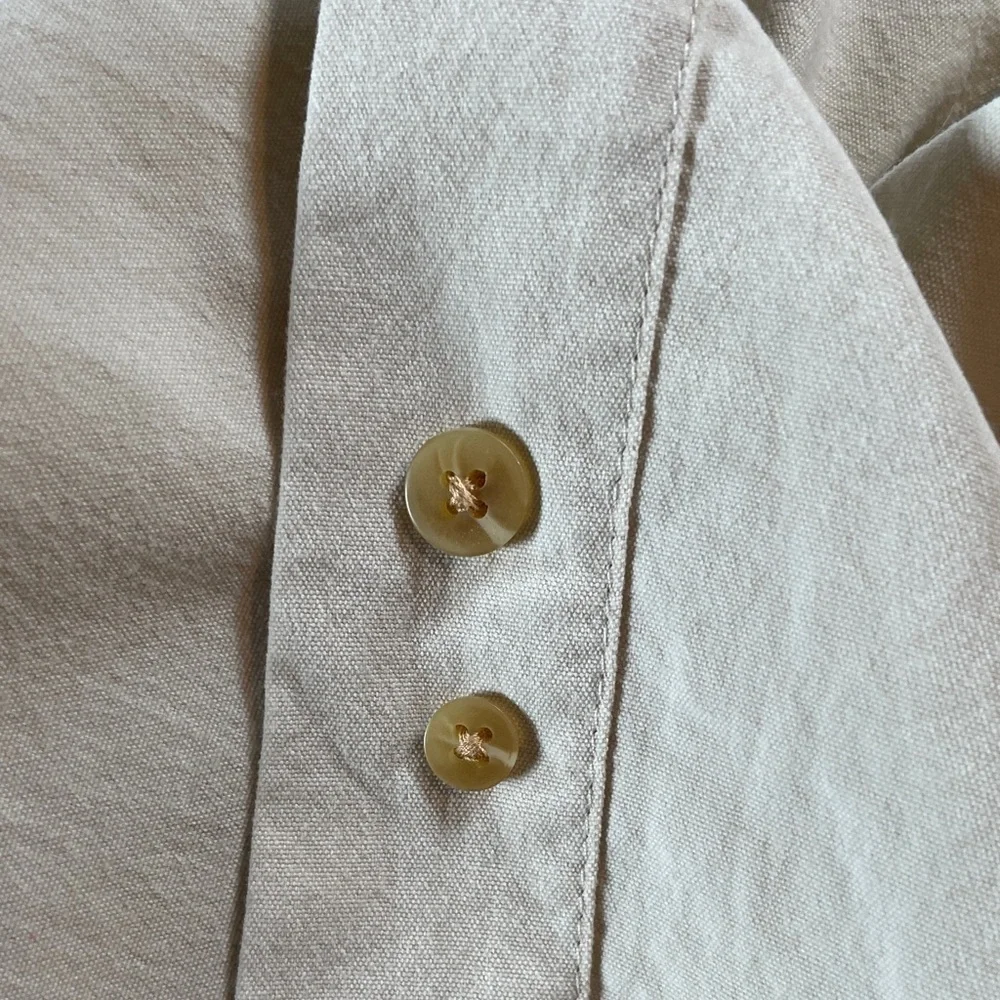 The North Face Tan Long Sleeve Casual Button Down Shirt